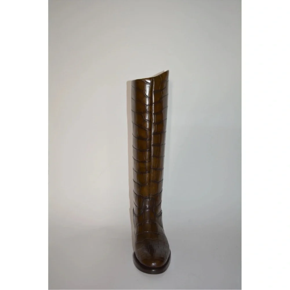 Gucci Alligator leather riding boots 8,5-9 - Picture 11 of 15